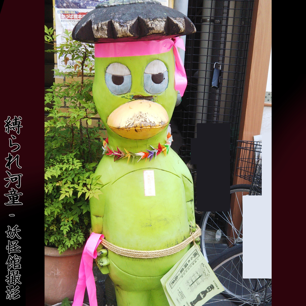 縛られ河童|妖怪館撮影